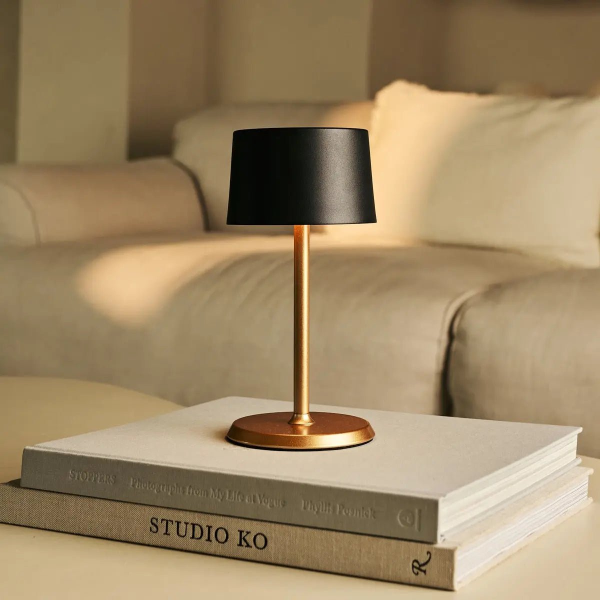 David Black & Gold Oplaadbare Tafellamp – Verstelbaar en draadloos design