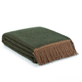 Wollen Plaid VENEZIA Leaf – Groen & Bruin