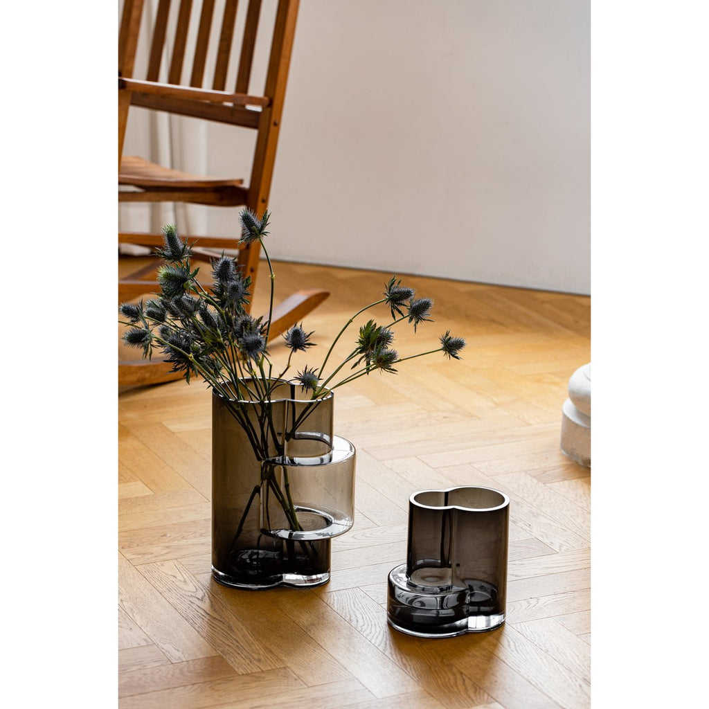 Designvaas FUSIO 20 – Grijs | Constructivistisch & Sculpturaal Design