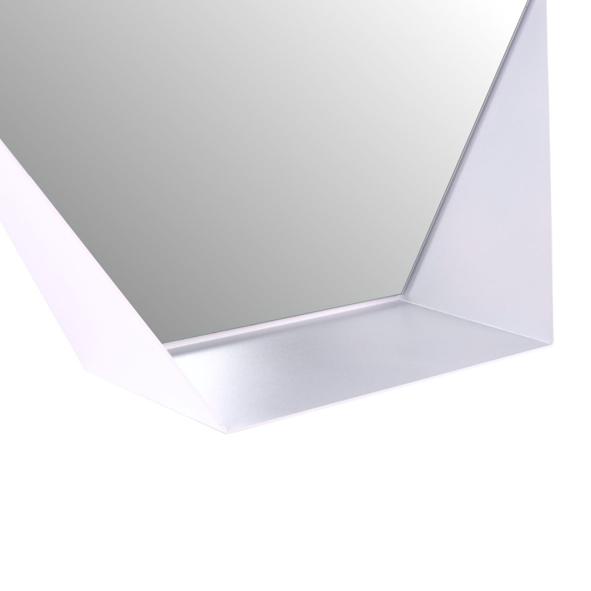 Gorillz Hive Wandspiegel met Plank – Hexagon – Wit