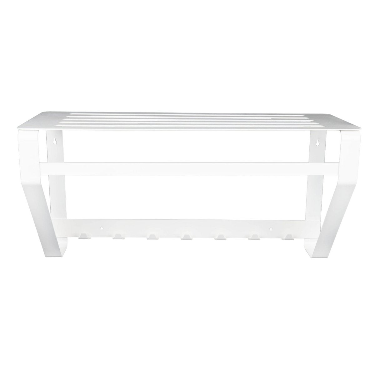 Gorillz Iron Wandkapstok met Hoedenplank – Wit