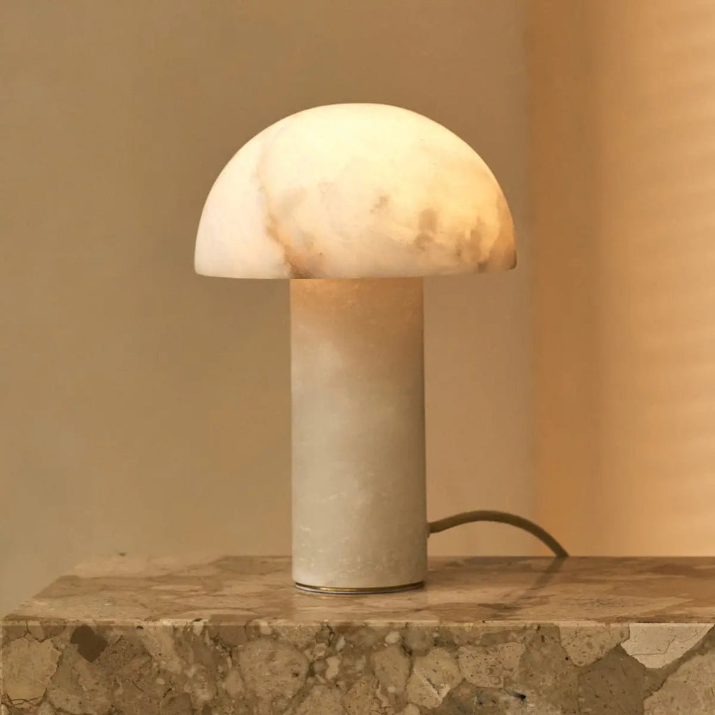 Francesco Stijlvolle Albasten Lamp | Luxe verlichting