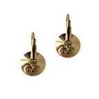 Classic Disc oorhangers – goud