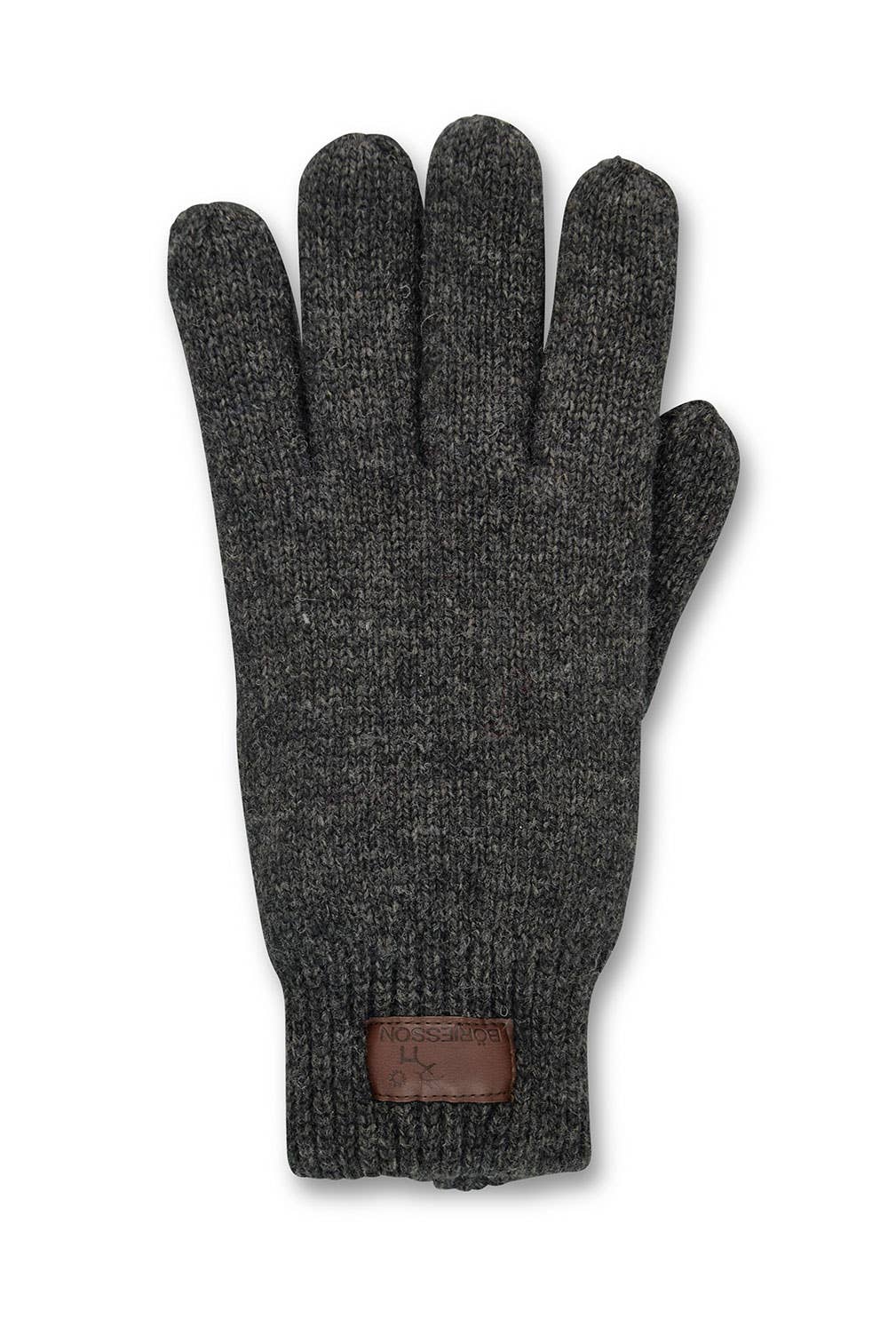 Gebreide herenhandschoenen van lamswol met fleecevoering