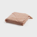 Biologische babyhanddoek met capuchon – zalm
