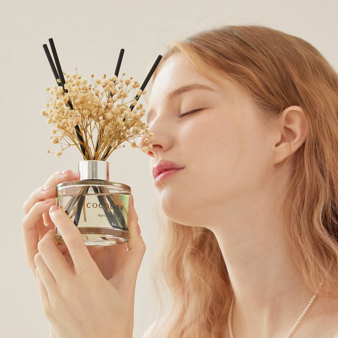 Diffuser met Echte Bloemen – Witte Musk (200 ml)