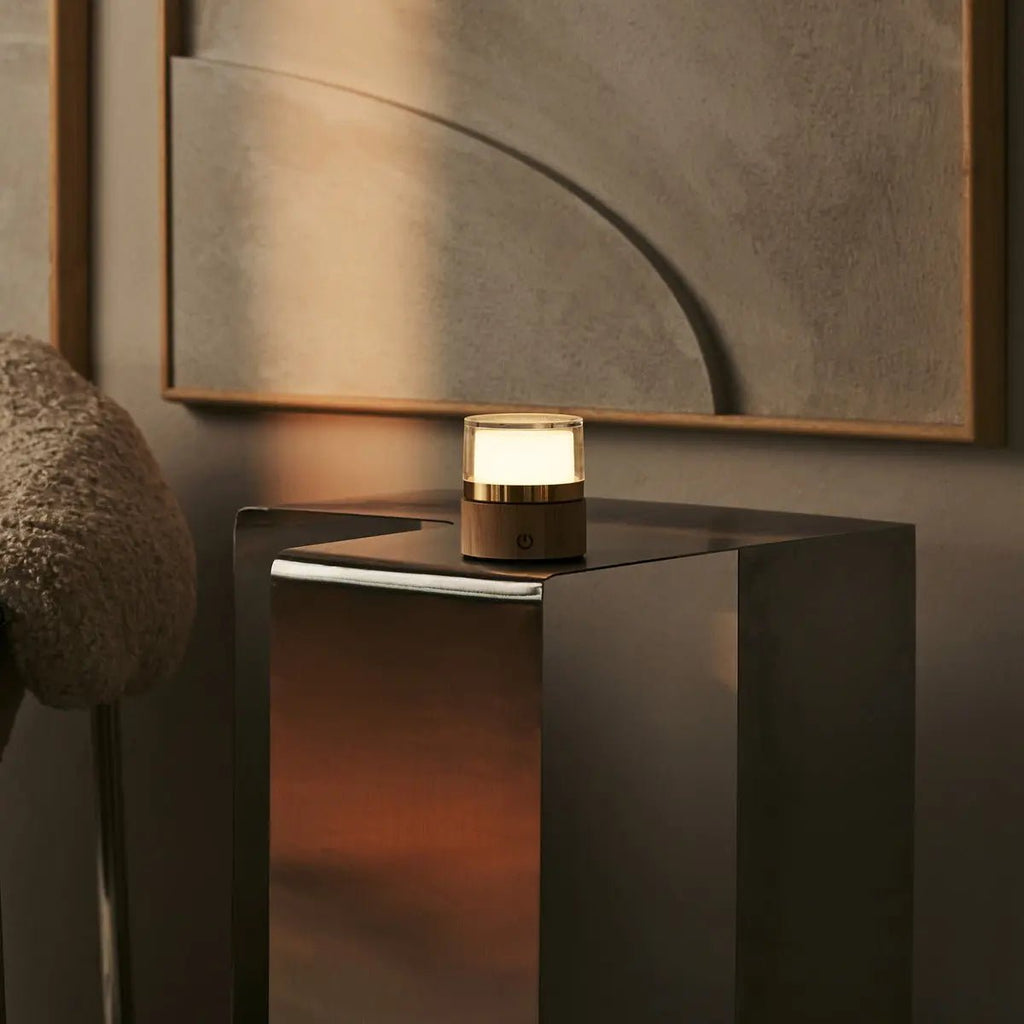 Leo Lichtbruine Draadloze Oplaadbare Lamp | Compact, dimbaar & USB-oplaadbaar