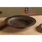 Designbord / Platte Schaal ULFUR 25 – Brons naar Zwart | Iconisch & Innovatief Keramisch Design