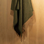 Wollen Plaid VENEZIA Leaf – Groen & Bruin