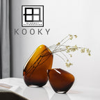Designvaas KOOKY KOO16AM – Amber | Sculpturaal & High-End Design