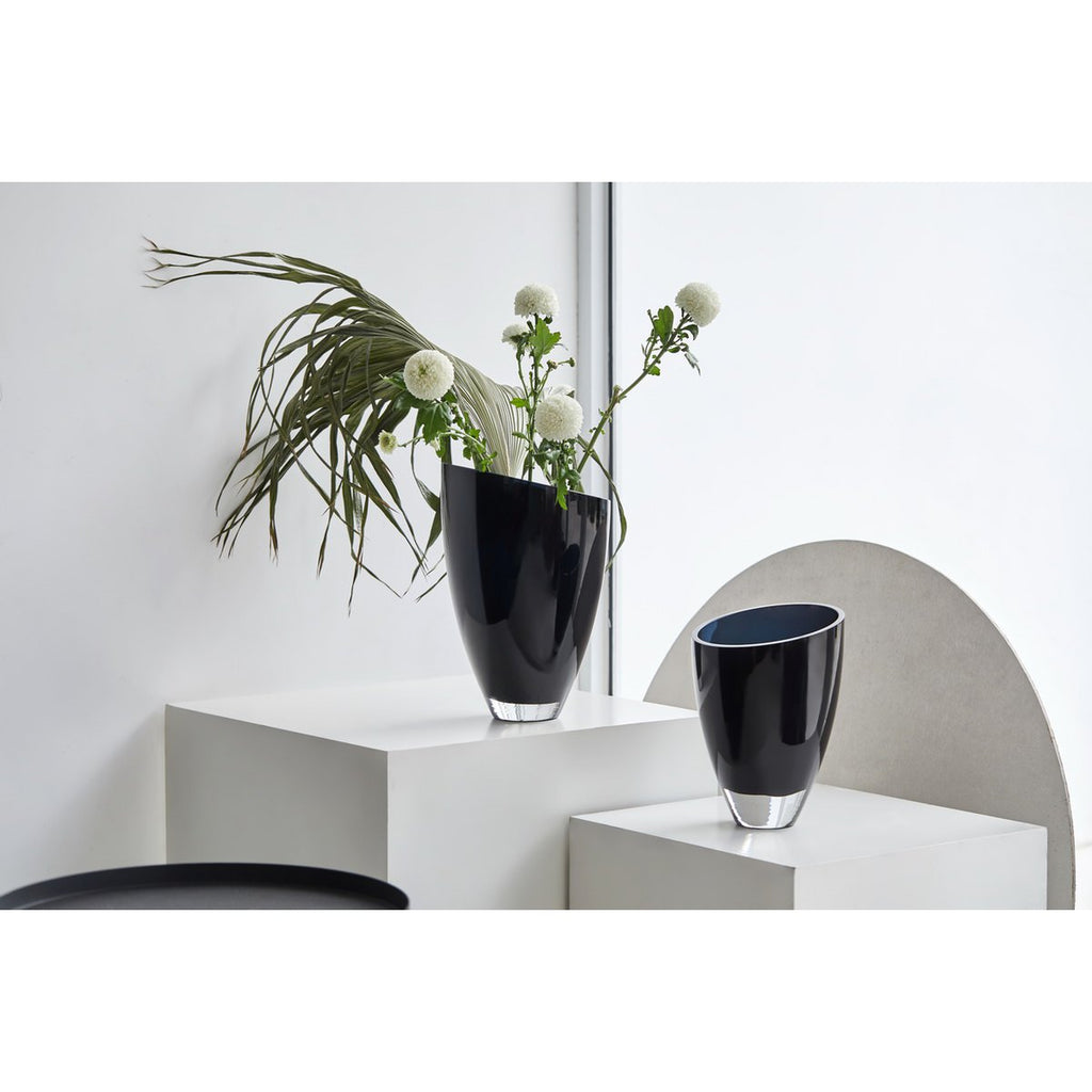 Luxe Designvaas BUL 25 – Ink Blue | Luxury Edition in 9 mm Glas