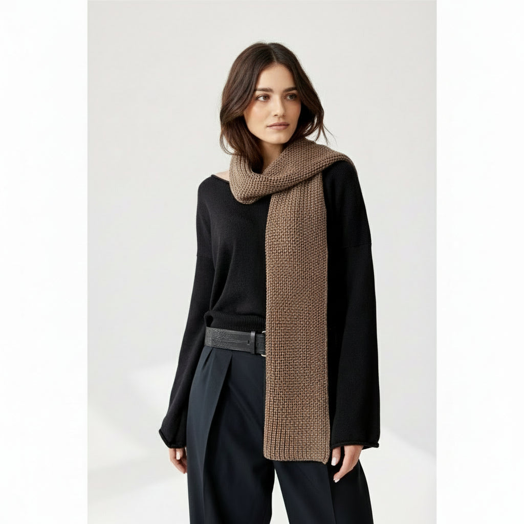 COCO Sjaal – 100% Merinowol | Camel