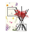 Diffuser met Echte Bloemen – Zwarte Kers (200 ml)