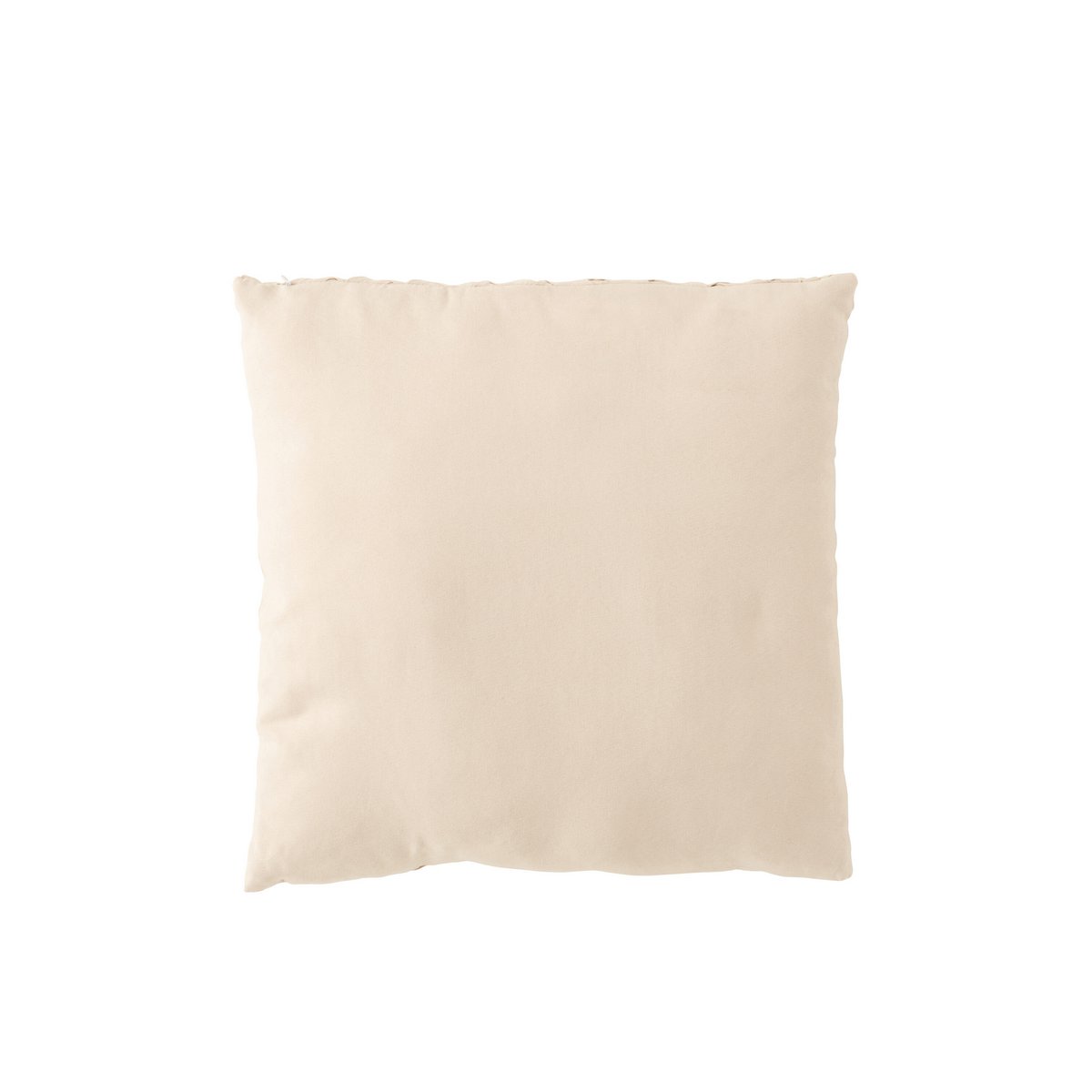 Luxe Sierkussen van J-Line – 45×45 cm | Beige Geweven Design