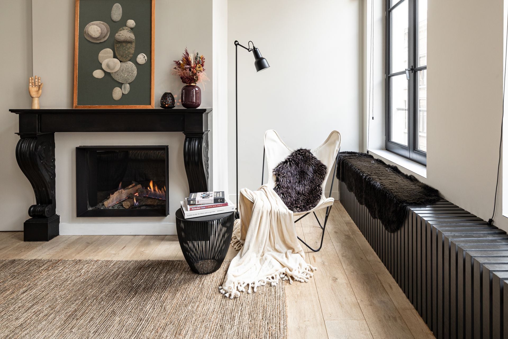 Schapenvacht LAMBSKIN – 60x180 cm, Zwart