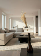 Kunsttak met Pluimen – Lichtbruin (108 cm)