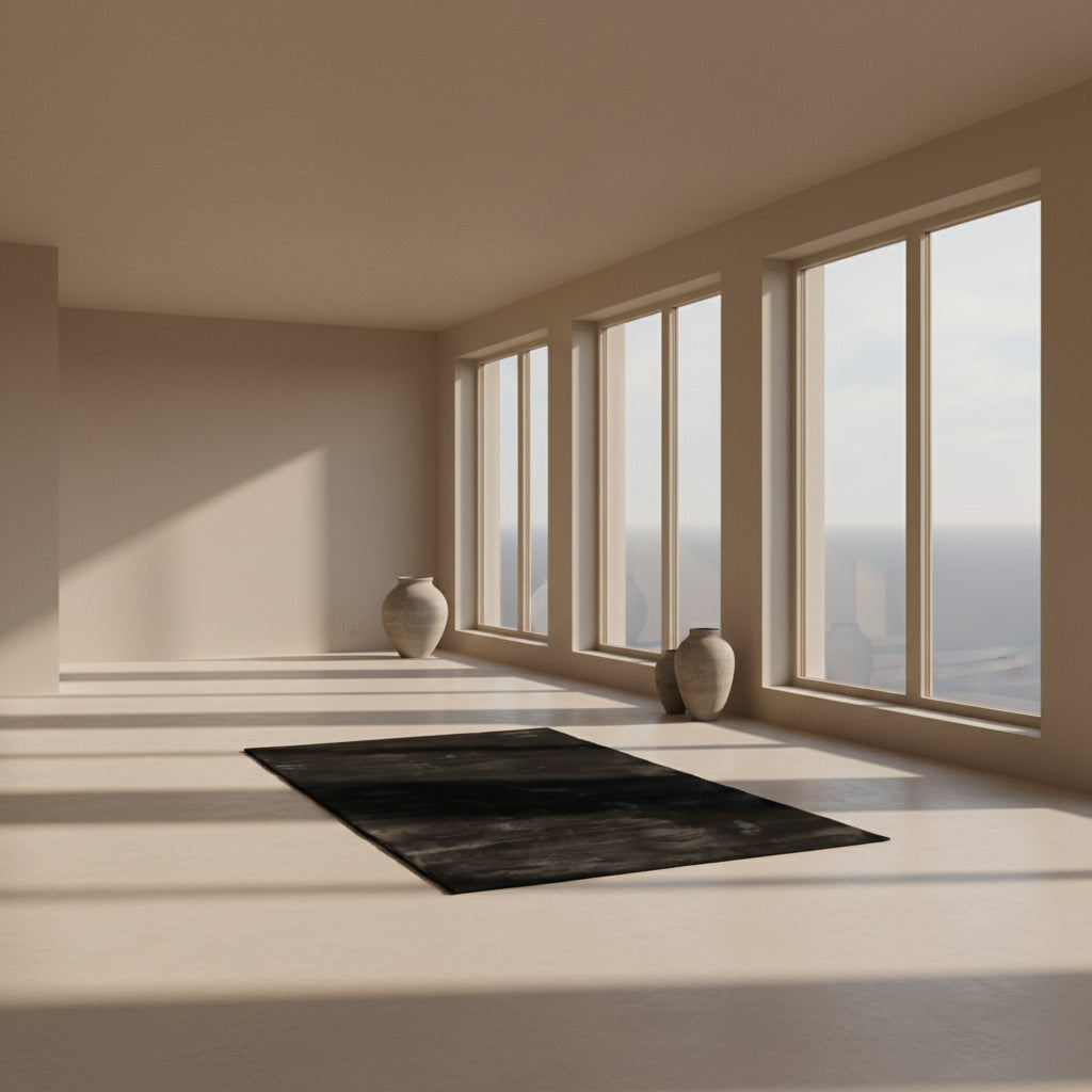 Karpi Vloerkleed ‘Plush’ – Zwart (60 × 90 cm)