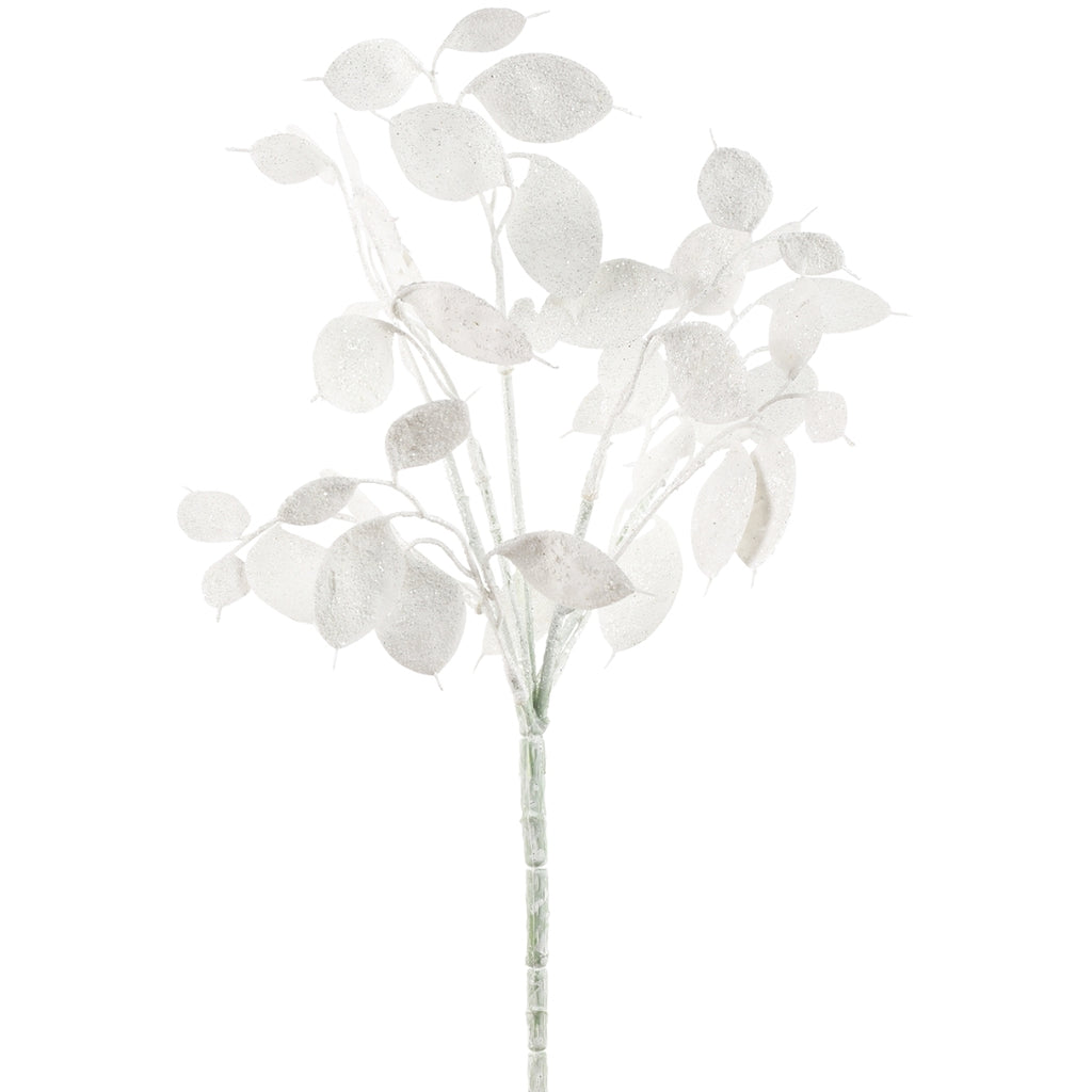 Countryfield Kunsttak ‘Lunaria’ – Wit met Glitters (40 cm)