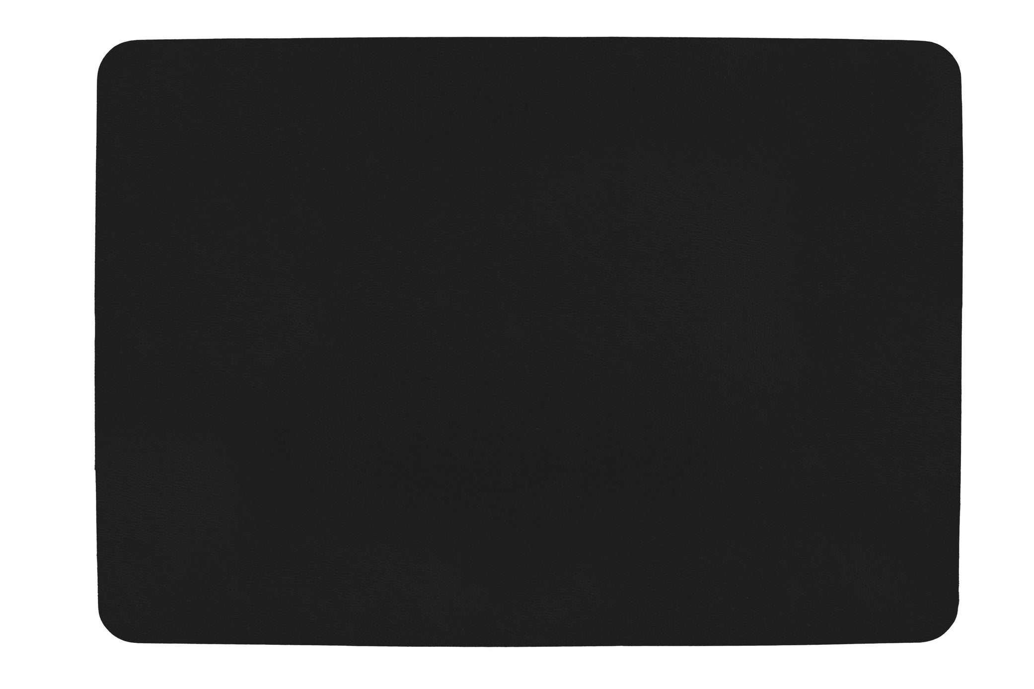 Placemat Vegan leer – Rechthoek 33x45 cm, Zwart
